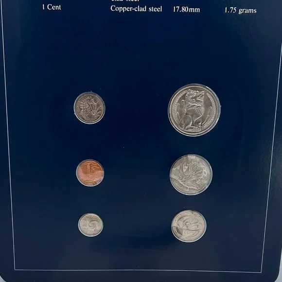 Franklin Mint Coin Sets of All Nations Collectible Republic of Singapore VTG - Picture 8 of 11